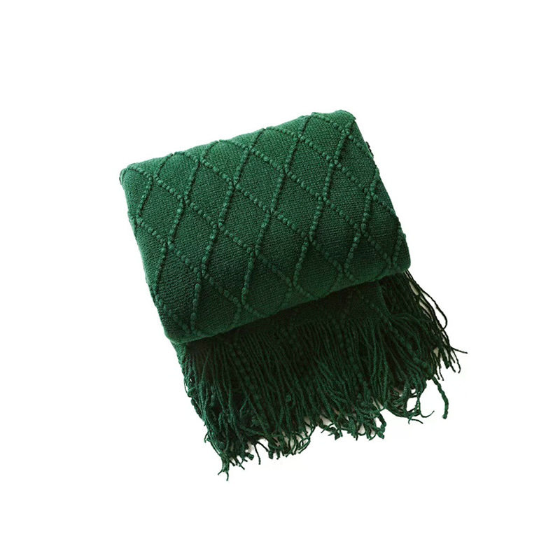 G5Zins Knitted Blanket Sofa Blanket Shawl Blanket Bedside Blanket B&B Bedside Towel Cover Blanket Nap Blanket Bed Blanket