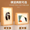 Acrylic Solid Wood Photo Frame Display Stand 8inch Beech Wood Picture Frame Creative Gift Ornament Walnut U-Shaped 67inch Photo Frame