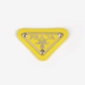 Silver + bright yellow