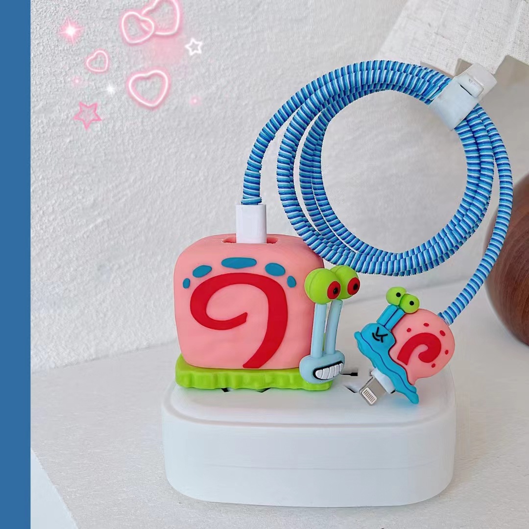 数据线保护套适用苹果充电器保护套芭芘充电头保护套充电线保护套