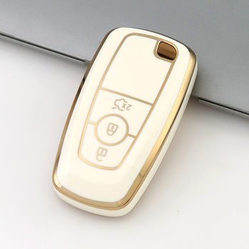 Suitable for Ford Focus Active Escort Taurus Mondeo Car Key Chain Pu Protective Cover for Men and Women