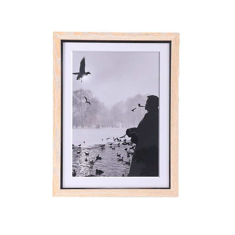 Large Size Simple Wooden Puzzle Photo Frame 4K8K Poster Frame Mounting A3A4 Wooden Frame Mounting Table