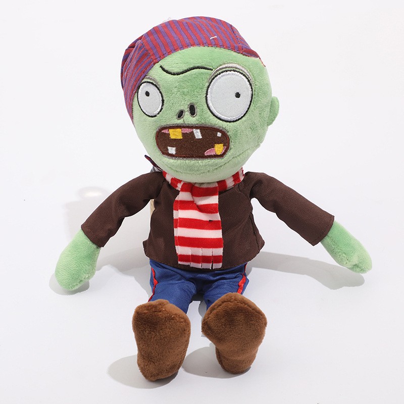 热销全套植物人大战臭僵尸毛绒玩具游戏周边公仔儿童生日礼物毛绒