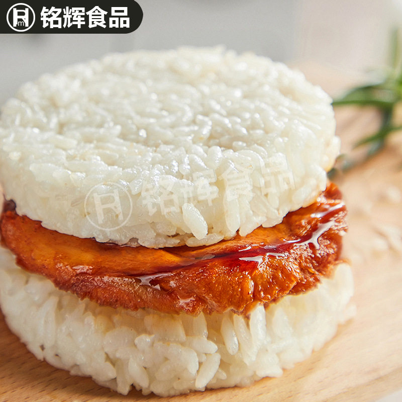 Anjing Teriyaki Chicken Burger 4.5kg Commercial Breakfast Heated Ready-To-Eat Convenient Instant Rice Ball Semi-Finished Product