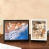 Beach Shell Collection Night Light Frame Picture Frame Hollow Photo Frame Album Creative Decoration Three-Dimensional Ornament with Light