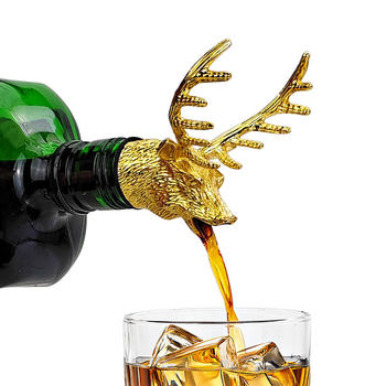 German genuine goods Deer Head Wine Mouth Pour High-grade Wine Pour Decanter Household Products Business Gifts