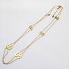Light Luxury Long Titanium Steel Color-free Double-layer Pig Nose Long Necklace Simple Woolen Chain Niche High-end Stacked Wear