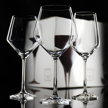 High Foot Red Wine Cup suit Household High Color Value Crystal Glass European Burgundy Wine Glass Wholesale