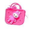 Cross-Border Cartoon Labubu Coin Purse Silicone Hole Bag Student Decorative Coin Purse DIY Storage Bag Headphone Bag