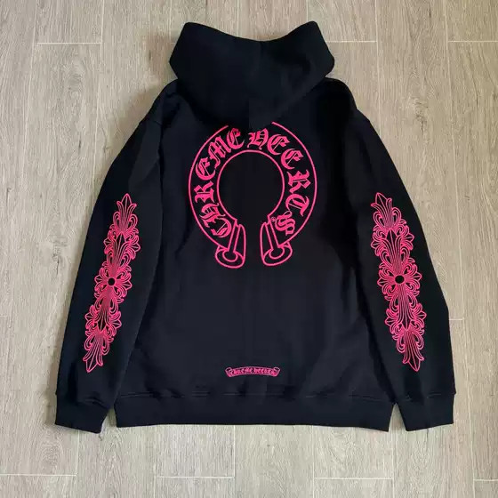 【In-Stock High-Quality Version】Ch Crowe Cross Vine Marty Print Zipper Hoodie Unisex