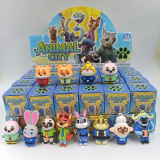 Взрывоопасные 24 коробки из мягкого пластика crazy Animal City Cave music blind box детское развивающее кукольное украшение подарок в виде награды для студентов