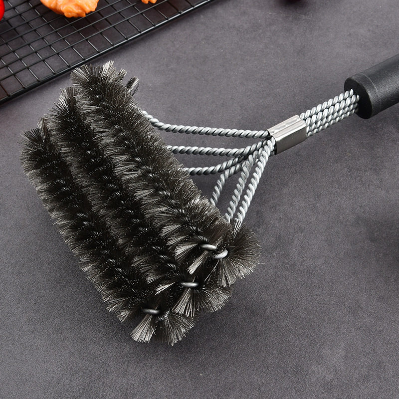 Wholesale Bbq Wire Brush Grill Cleaning Brush Steel Brush Four-Head Multifunctional Barbecue Brush Tool