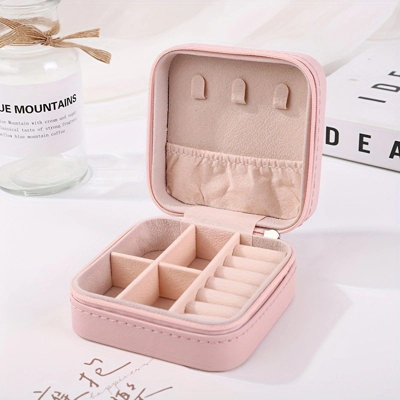 Mini Storage Box Jewelry Box Travel Portable Jewelry Box Small Ring Packaging Jewelry Box in stock Wholesale