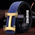 Blue gold buckle