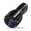 6A fast charging high current car car one drag two flash cigarette lighter plug multi-function usb car charger