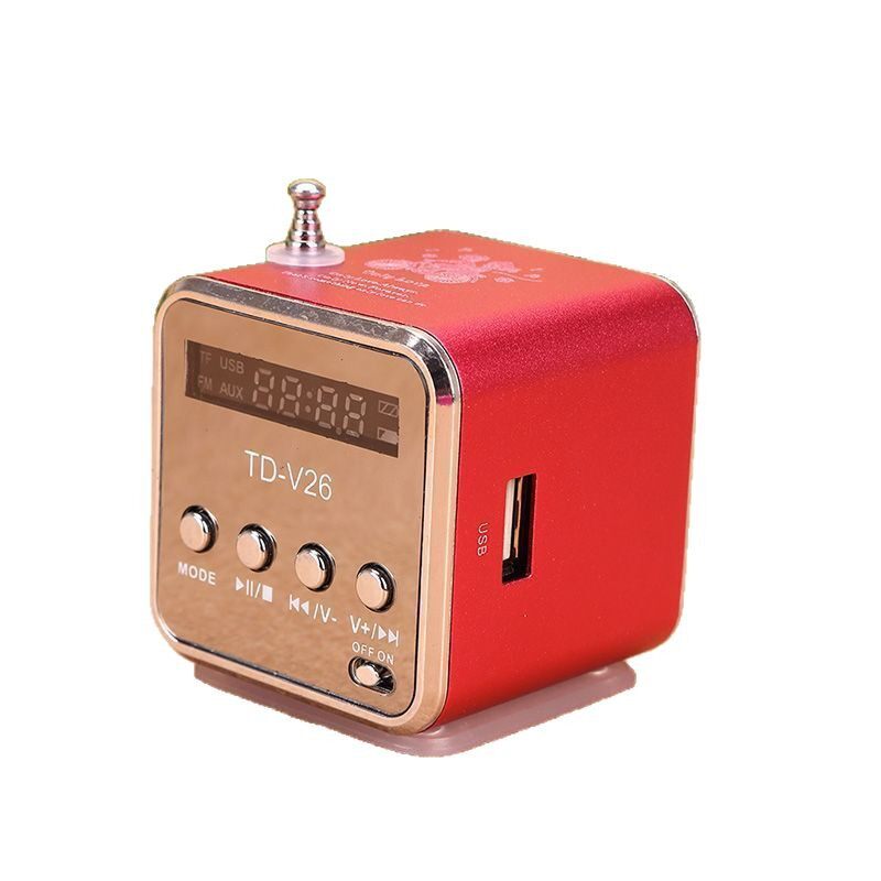 TD-V26 card speaker radio U disk portable mini stereo walkman mp3 mobile phone subwoofer