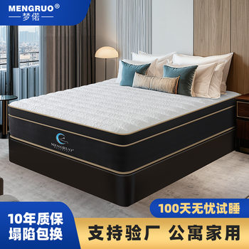 Mattress with Dual Soft and Firm Sides, 30cm Thick, 1.95m M, Household Double Economical Pocket Spring Mattress, Amazon Spine-Protecting