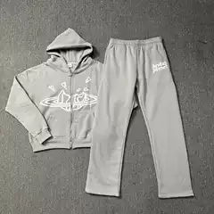 Broken Planet Broken Planet Space Gray Printed Hooded Sweatshirt Suit American Trendy Brand Zipper Jacket