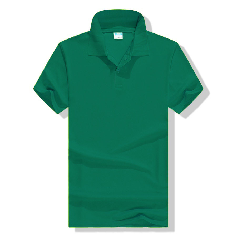 厂家批发制定夏季纯色短袖t恤工作服polo衫企业文化宣传服印logo