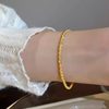 Sparkling Bracelet Women's Light Luxury Niche Design Broken Gold Bracelet Temperament 2025 Summer New Trendy Hand Accessories