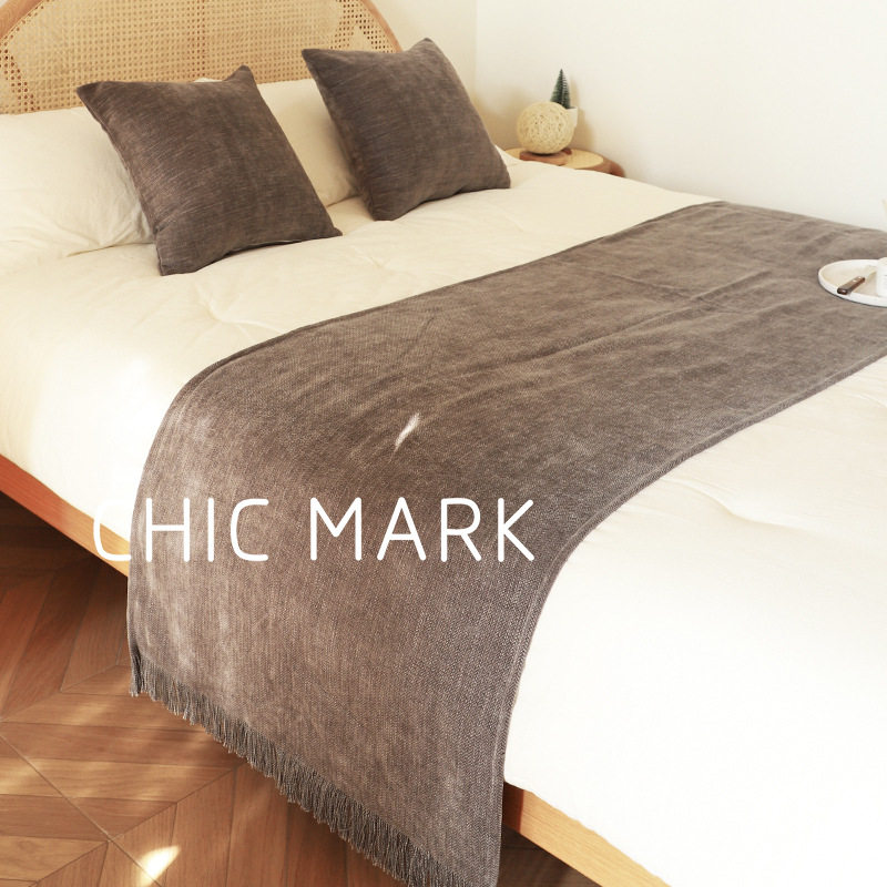 Texture quicksand texture bed flag homestay bed end blanket bed end towel INS wind blanket sofa blanket blanket blanket blanket
