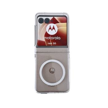 Suitable for MOTO razr60 wireless magnetic suction phone case razr60ultra transparent UV scratch-resistant PC case