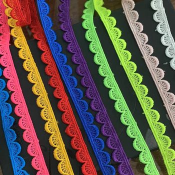 Mountain shape bar code lace polyester light 1cm water soluble dyeing small fragrant wind in stock wholesale