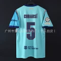 2627 barcelona away kit #5 coutinho + champions league armband