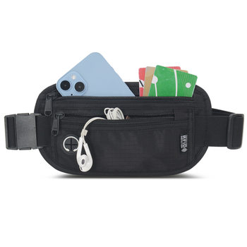 Amazon Document Passport Bag Rfid Anti-Theft Brush Waist Bag Overseas Travel Ticket Cosmetics Bag Running Sports Waist Bag