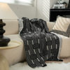 Vintage Black and White Woven High-end Sofa Blanket Office Nap Blanket Blanket Knitted Blanket Air-conditioning Quilting