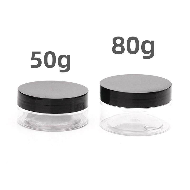 50g 80g 100g Plastic Wide-Mouth Jars, Cream Jars, Mask Containers, Ready-To-Ship Packaging Materials, Manufacturer