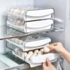 Refrigerator Egg Storage Box Household Stackable Egg Tray Kitchen Egg Box Drawer-Type Crisper Double-Layer Egg Rack