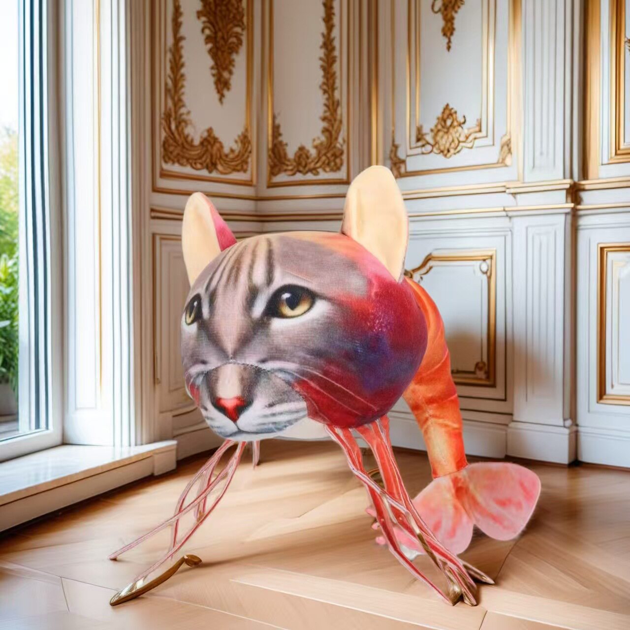 跨境新品tung tung tung sahur 鲨鱼山海经恶搞毛绒玩具娃娃公仔