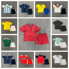 26 National Team Children's Clothing Sets Argentina Germany Spain Portugal England Italy England