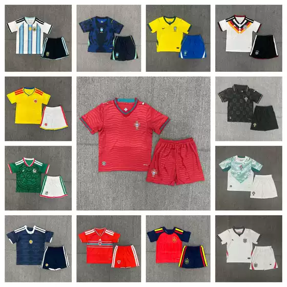 26 National Team Children's Clothing Sets Argentina Germany Spain Portugal England Italy England