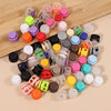 Colorful Plastic Spring Buckle Double Hole Cylindrical Pig Nose Buckle Elastic Rope Anti-Slip Buckle Hat Elastic Rope Hanging Bell Rope Buckle