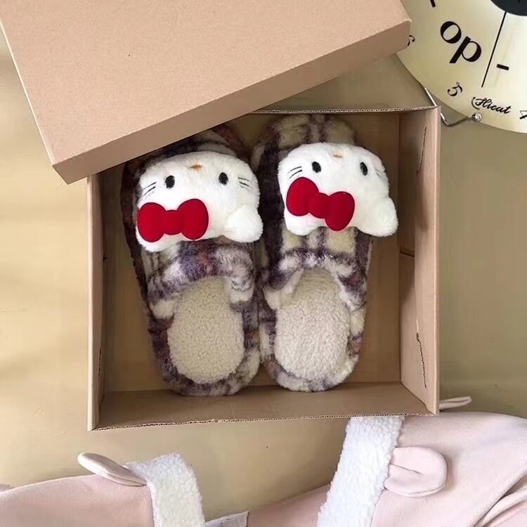 Cute Furry Slippers, Plush Non-Slip Indoor Home Slippers, 2025 New Style, Comfortable Casual Slippers, Dropshipping Available