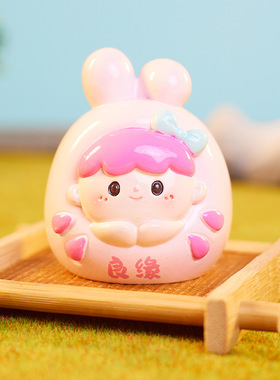 少女心卡通动物派对可爱萌粒惊喜盲袋树脂潮玩摆件盲盒手礼物