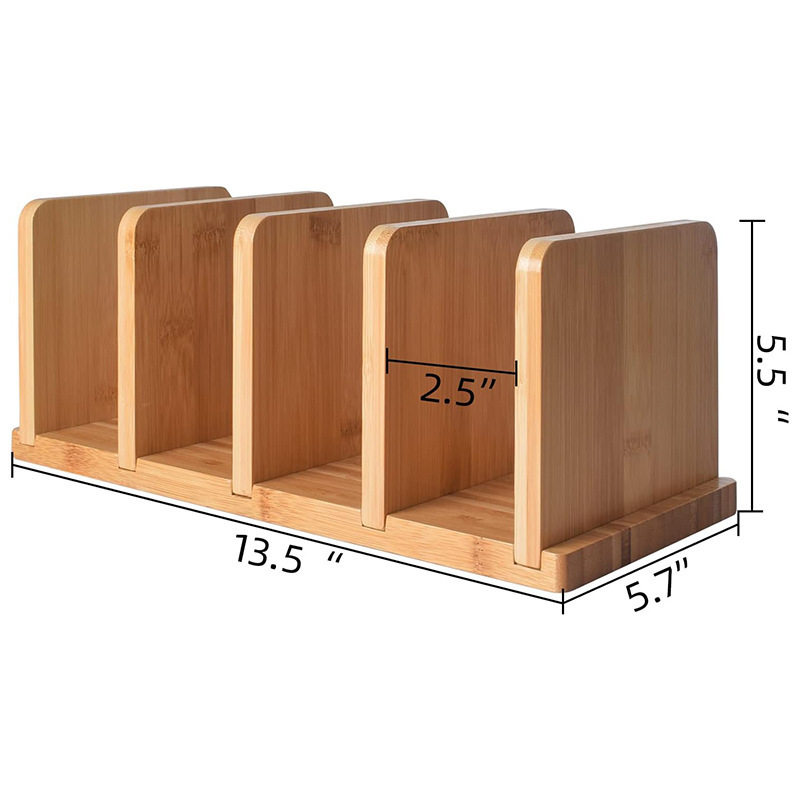 Spot Solid Wood Book Compartment Rack Office Desktop File Storage Rack Creative Tablet Holder
