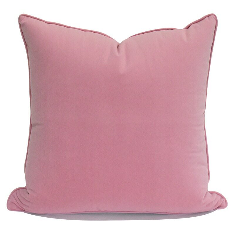 Living Room Orange Plush Pillowcase Model Room Sofa Accessible Luxury Cushion Cushion Bag Cover Amazon Temu Cross-Border Wholesale