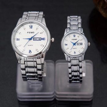 Feiwo Popular Live Broadcast Non-Mechanical Large Dial Couple Watch Fashion Men's and Women's Watch