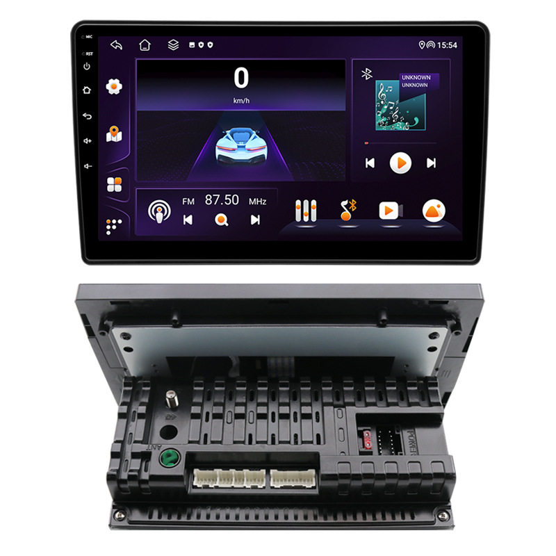 9/10 inch Android universal single spindle car navigator central control DVD mobile phone interconnection WIFI Bluetooth hands-free reversing