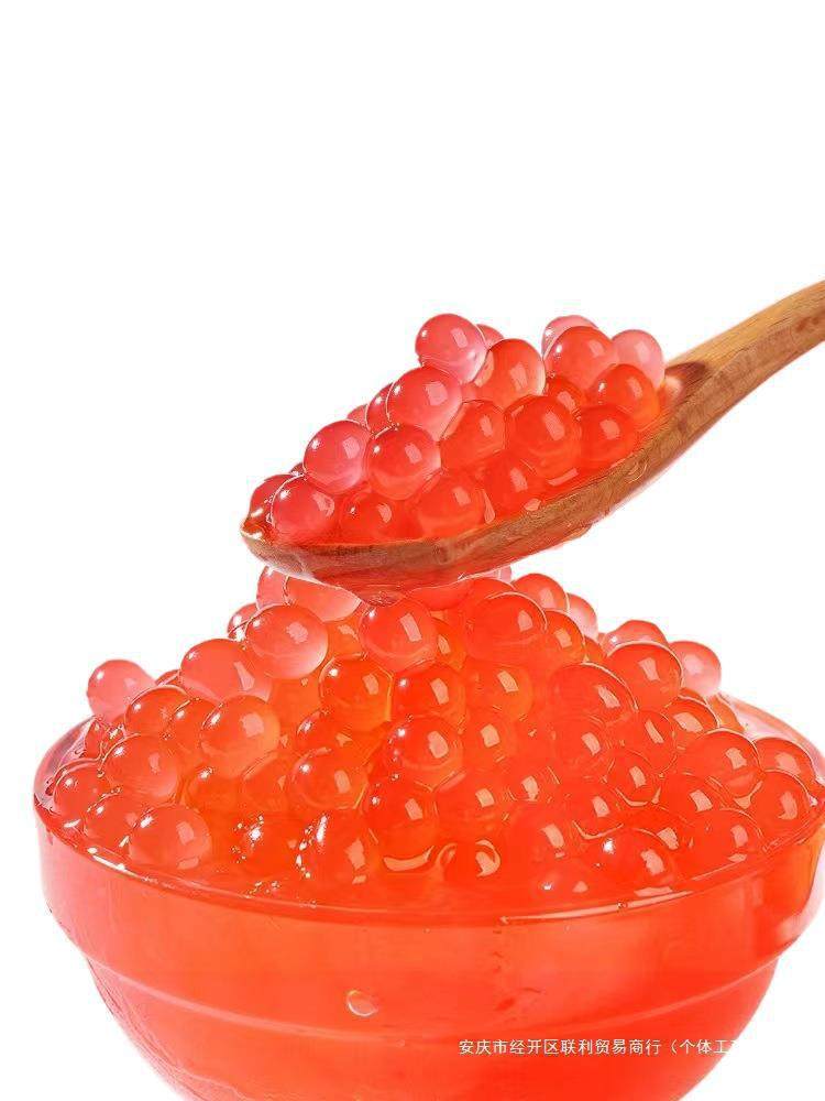 Mango Popping Beads, Water Chestnut Popping Eggs, Taro Balls, Pearl Jelly Balls, Crispy Popping Milk Tea Shop Ice Powder Ingredients