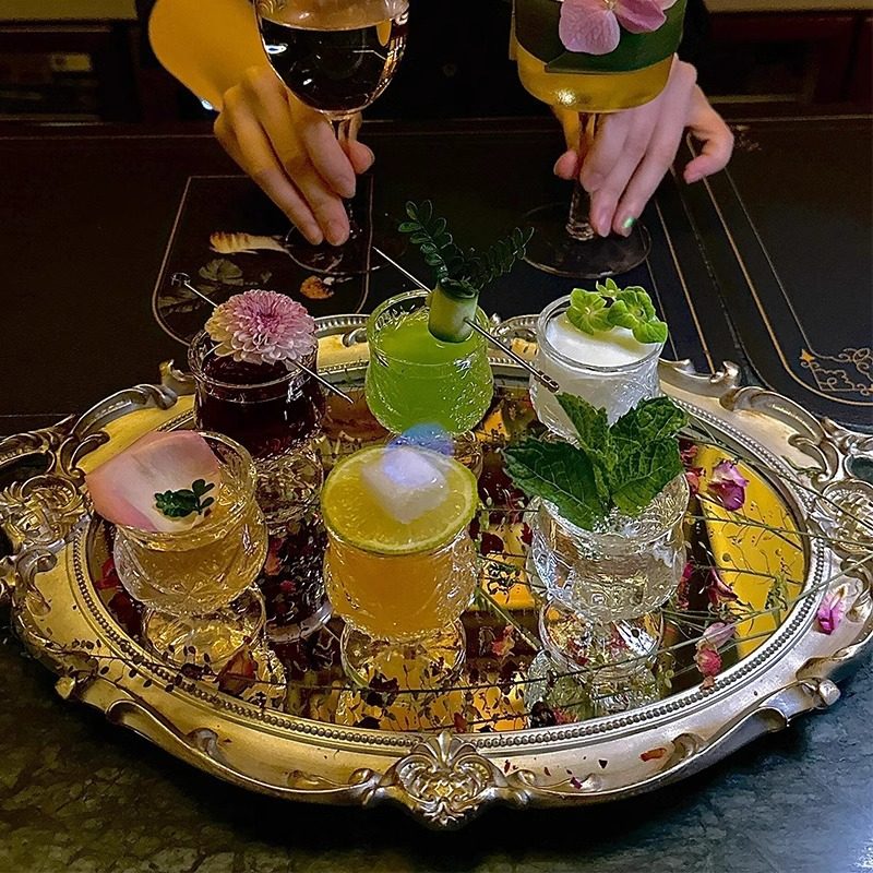 Internet Red Bar Punch in stots Platter Cocktail Cup Drunken suit Special Bartender Small Wine Glass One or Two Cups