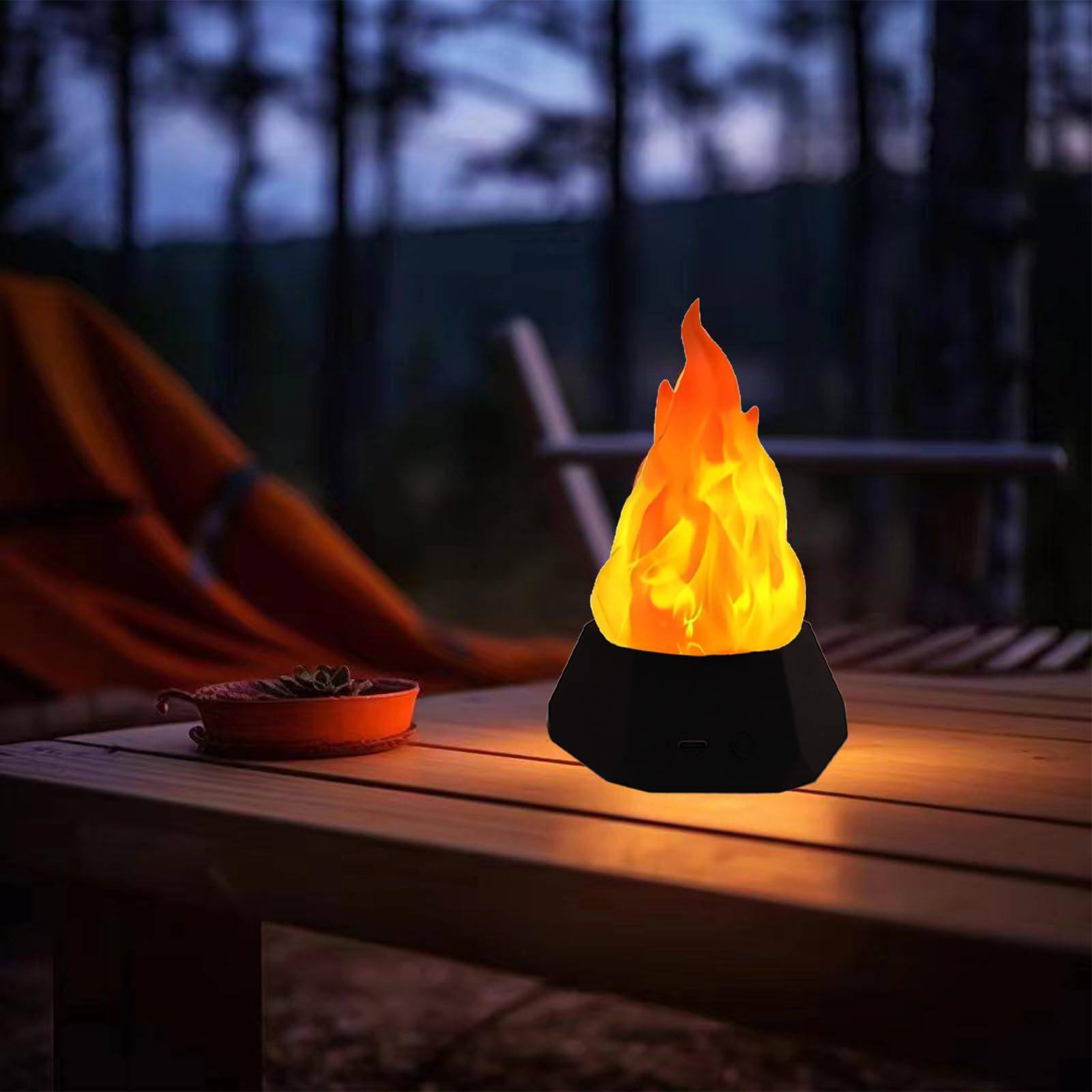 LED Atmosphere Night Light Outdoor Camping Courtyard Landscape Decorative Light Playground Christmas Eve Simulation Flame Light