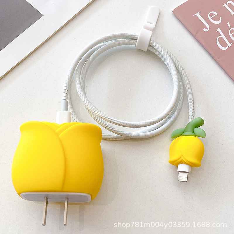 数据线保护套适用苹果充电器保护套芭芘充电头保护套充电线保护套
