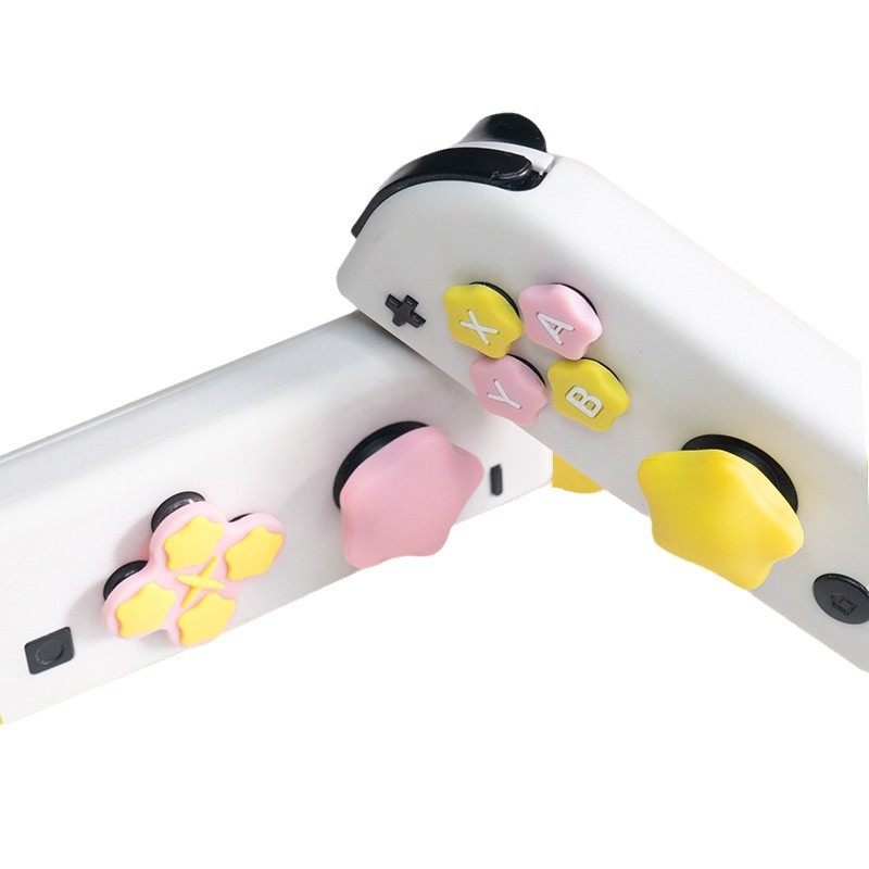 Nintendo switch/oled silicone key stickers NS rocker cap cross direction key cap star accessories