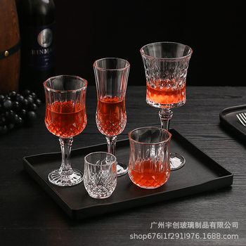 European-Style Champagne Glasses, Diamond Red Wine Glasses, Light Luxury Style Set, Goblets, Liquor Glasses, Wine Glasses, Light Luxury Cocktails