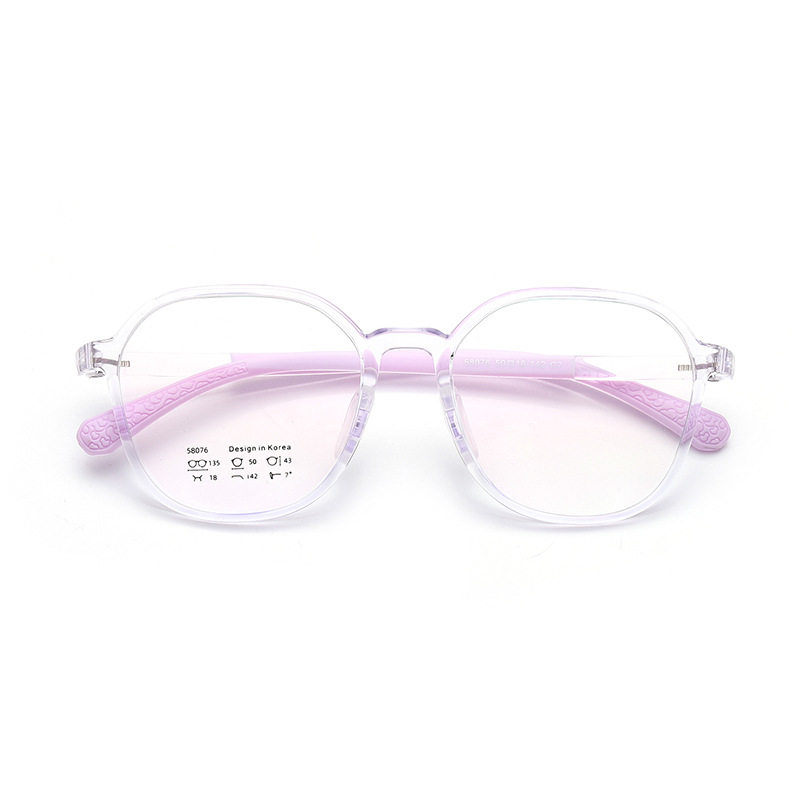 New Youth glasses frame soft silicone nose pad student polygon silicone glasses frame Danyang glasses frame wholesale