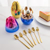 Cross-border creative mini high-looking rose mood egg stainless steel mixing spoon fruit fork tableware storage egg
